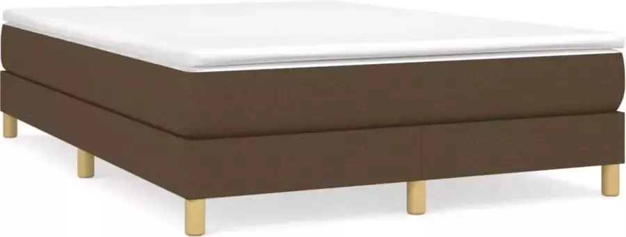 Maison Exclusive Boxspringframe stof donkerbruin 140x200 cm