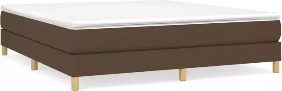 Maison Exclusive Boxspringframe stof donkerbruin 160x200 cm