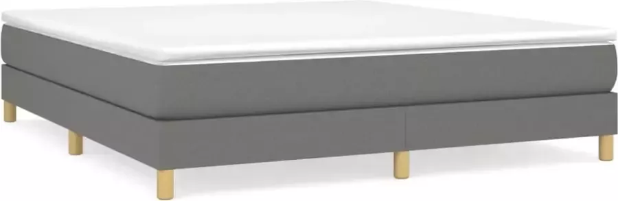 Maison Exclusive Boxspringframe stof donkergrijs 180x200 cm