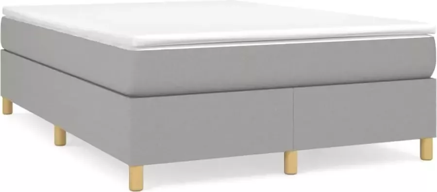Maison Exclusive Boxspringframe stof lichtgrijs 140x200 cm