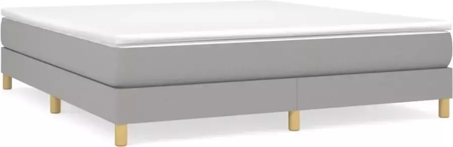 Maison Exclusive Boxspringframe stof lichtgrijs 160x200 cm