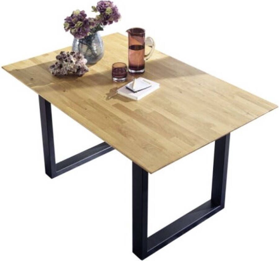 Meubelplaats Eettafel Silje uitschuifbaar Eiken 160-210 x 90 cm Onbehandeld