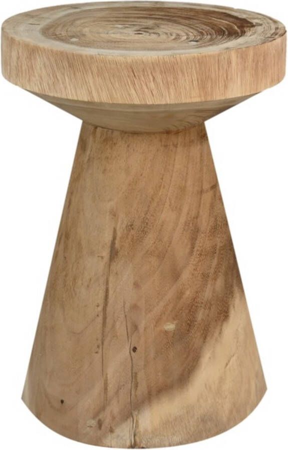 Meubelplaats Krukje rond 30x30x43 Naturel Munggur