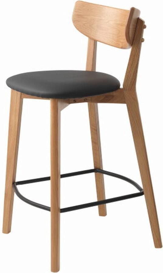 Giga Meubel Giga Living Barstoel Naturel Eiken Zithoogte 67cm 50x47x93cm Pero - Foto 2