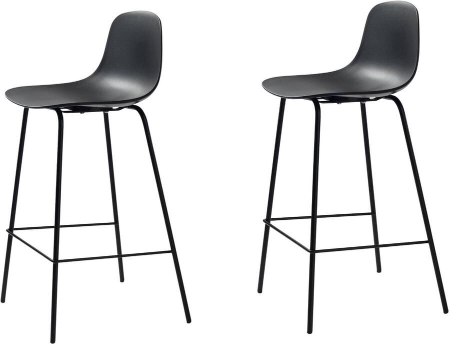 Meubelplaats Barstoel Whitby Zwart (set van 2)