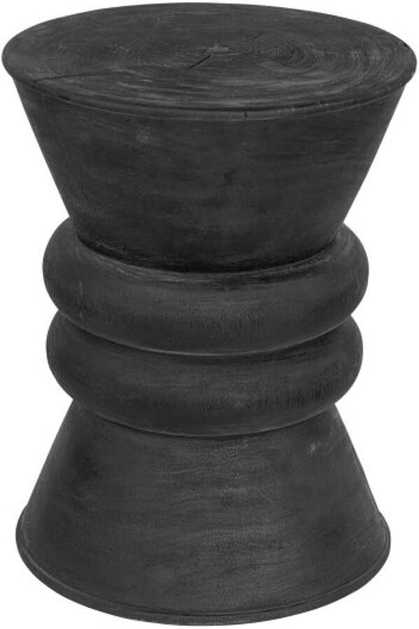 Must Living Stool Ring 45xØ35 cm suar wood black with natural cracks - Foto 2