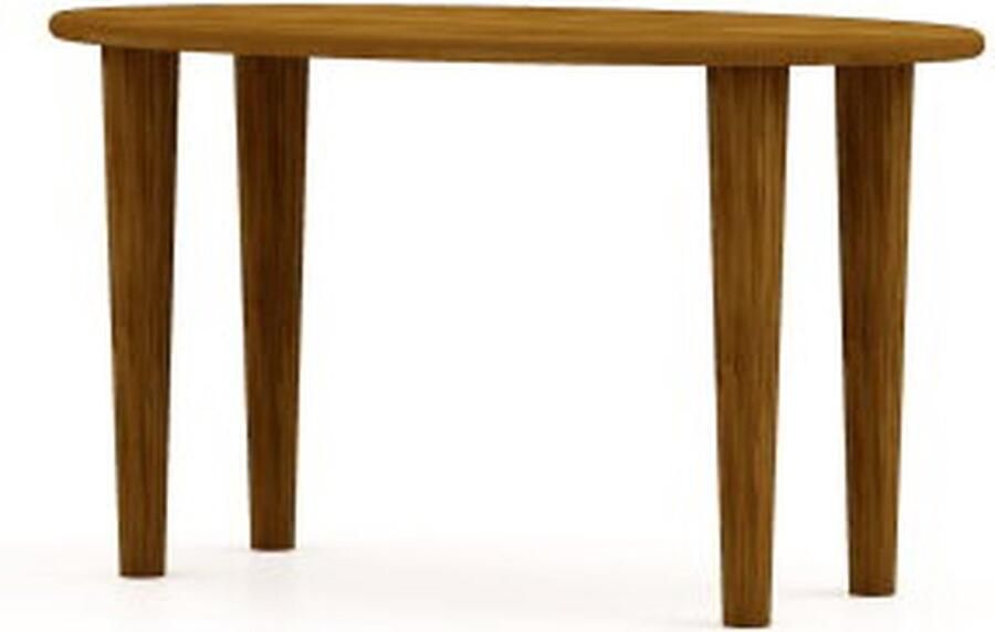 HSM Collection -Ovale Bijzettafel Tide- 90x50x43-Bruin-Mango