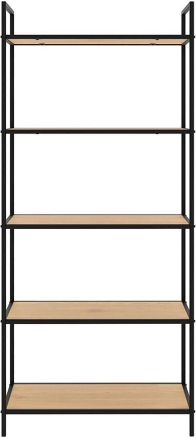 Giga Meubel Giga Living Boekenkast Naturel Eiken Open Kast 70x35x156cm Altino