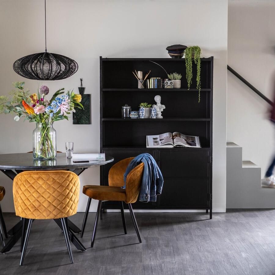 Meubelplaats Boekenkast Industrieel 2 deuren Eleonora 22528 - Foto 2