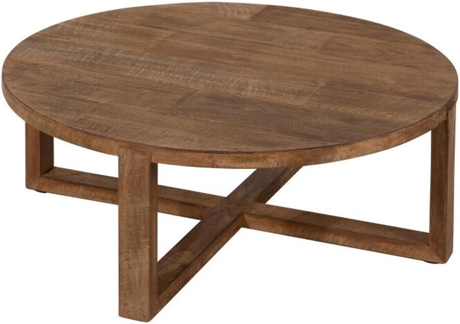 DTP Home Coffee table Icon round 35xØ90 cm 3 5 cm top recycled teakwood - Foto 2