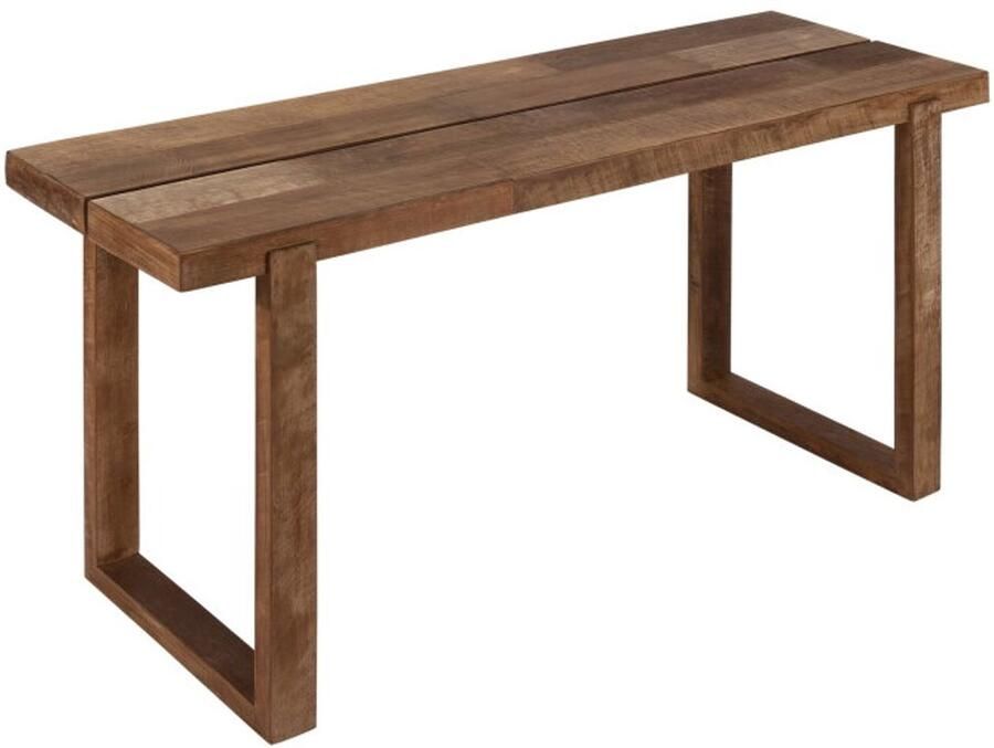 DTP Home Console Writing desk Icon 76x150x50 cm 6 cm top with split recycled teakwood - Foto 2