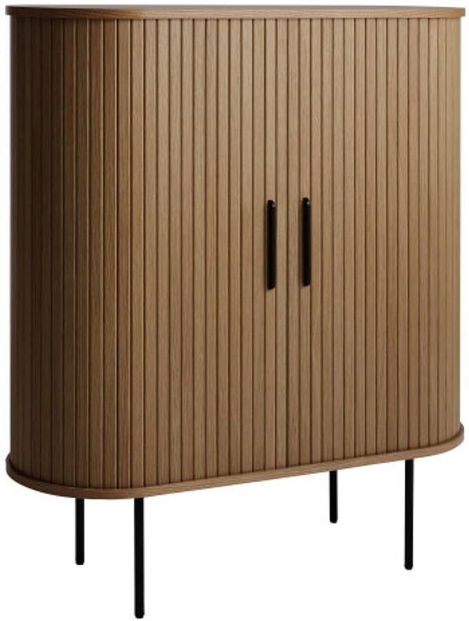 Giga Living Kast Donker Eikenhout Glazenrek 118cm Nola