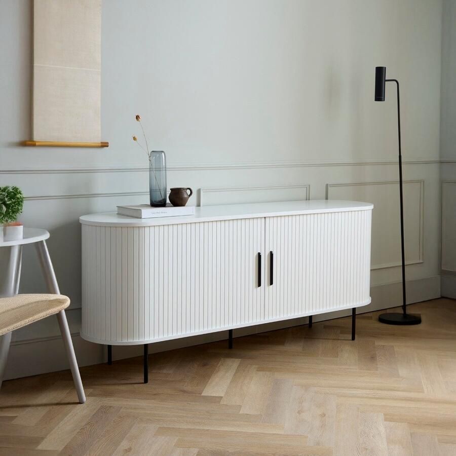 Meubelplaats Dressoir Nola eikenhout 180 cm wit