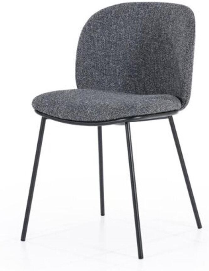 Meubelplaats Eetkamerstoel Clypso antraciet| BY-BOO eetkamerstoelen set van 2
