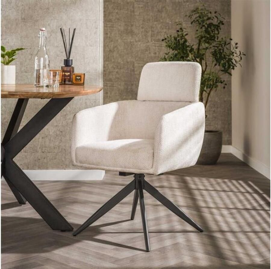 Meubelplaats Stoel pull round VPE2 Deli zandkleur (set van 2)