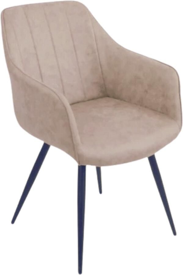 Meubelplaats Eetkamerstoel Montana Taupe BY-OLAF (set van 2)