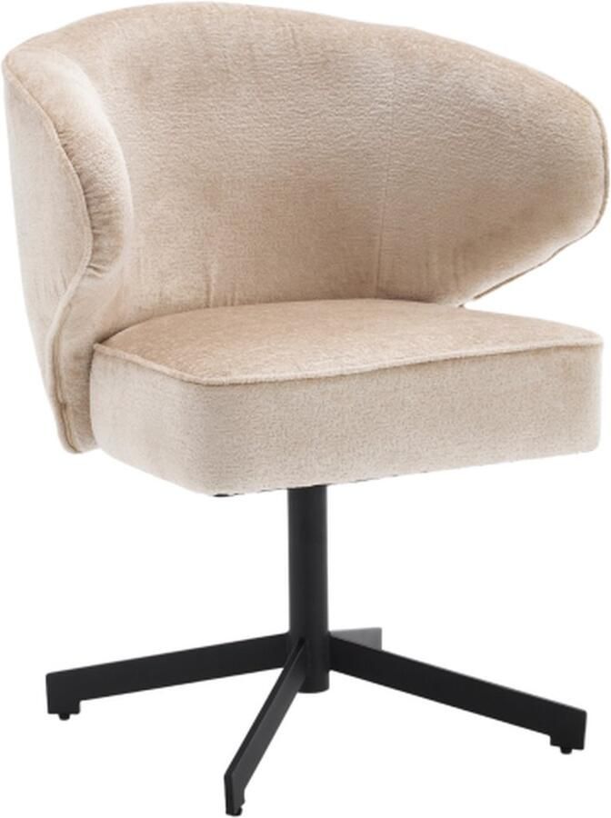 Starfurn Eetkamerstoel Persie Beige Zwart Draaibaar - Foto 2