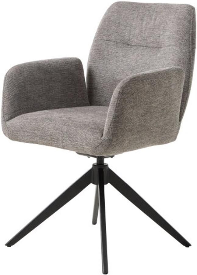 Meubelplaats Eetkamerstoel Roxana draaibaar Grijs 88x57 5x62 cm