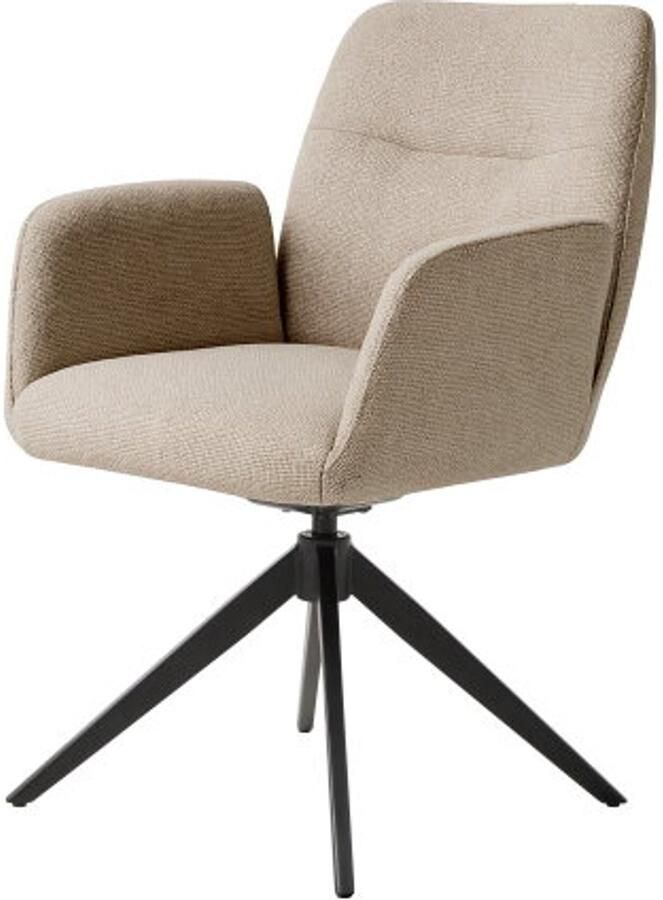 Meubelplaats Eetkamerstoel Roxana draaibaar Taupe 88x57 5x62 cm