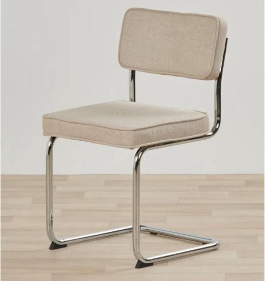 Meubelplaats Eetkamerstoel Rupert Taupe eetkamerstoelen set van 4