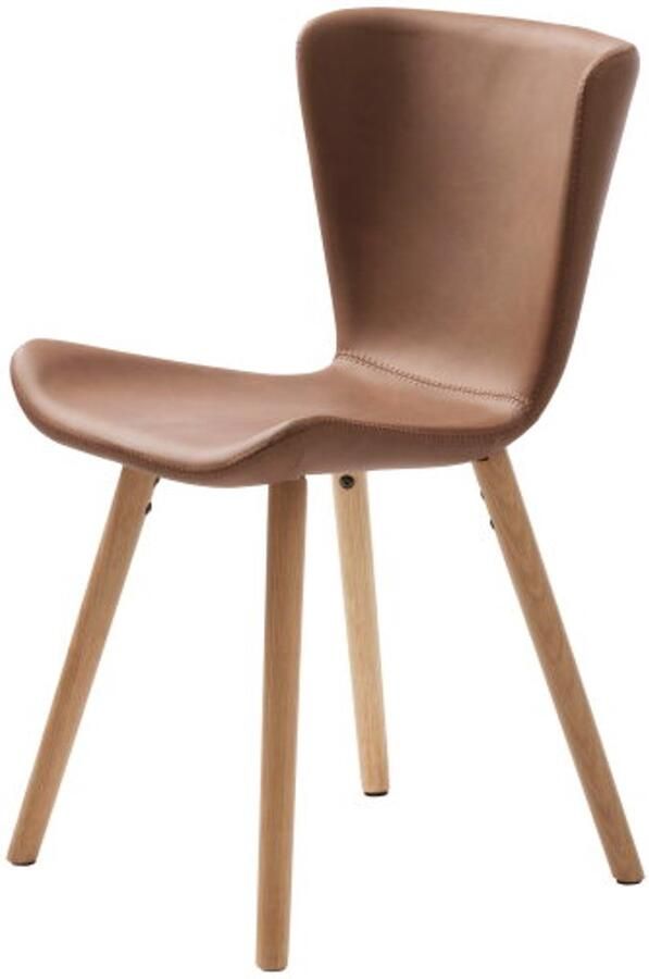 Meubelplaats Eetkamerstoel Teslin eiken Tan eetkamerstoelen set van 2