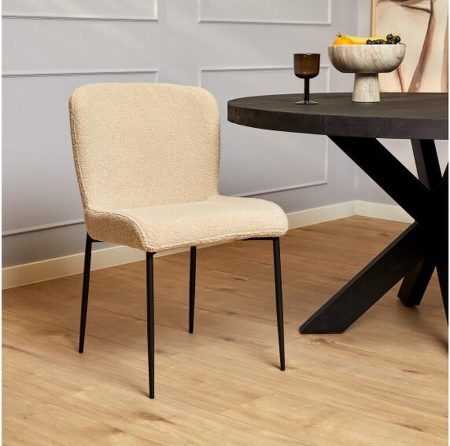 Meubelplaats Eetkamerstoel Tess Beige