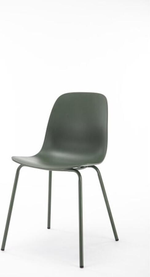 Giga Meubel Giga Living Eetkamerstoel Donkergroen Metaal Zithoogte 47cm Whitby