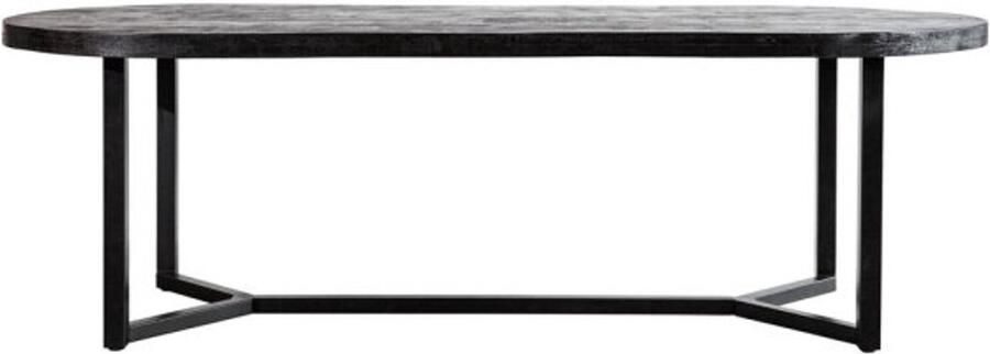 Eleonora Ovale eettafel Denzel Mangohout en staal 200 cm - Foto 1