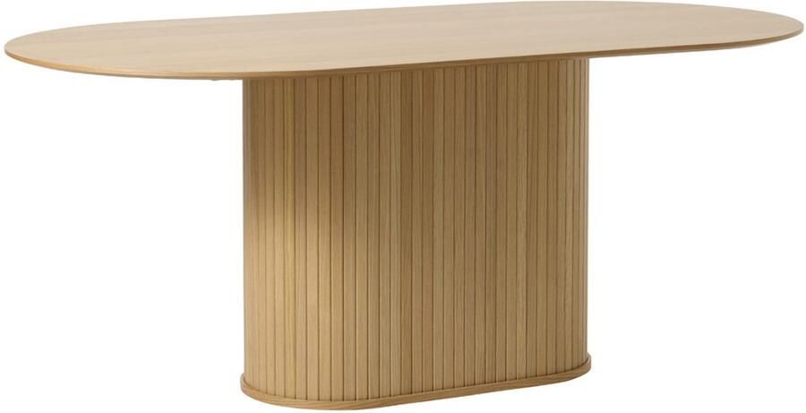 Meubelplaats Eettafel Nola ovaal 180x95 cm eiken Naturel