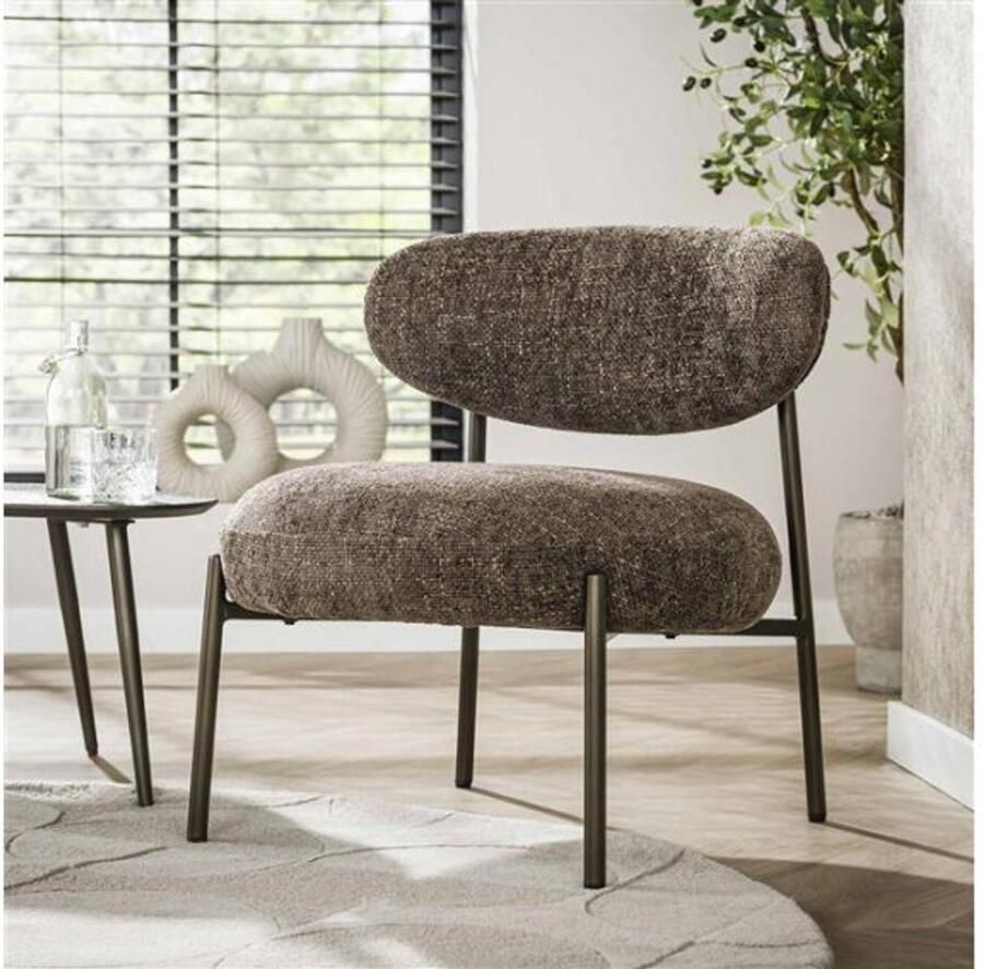 Meubelplaats Fauteuil round Tissee cargo bruin