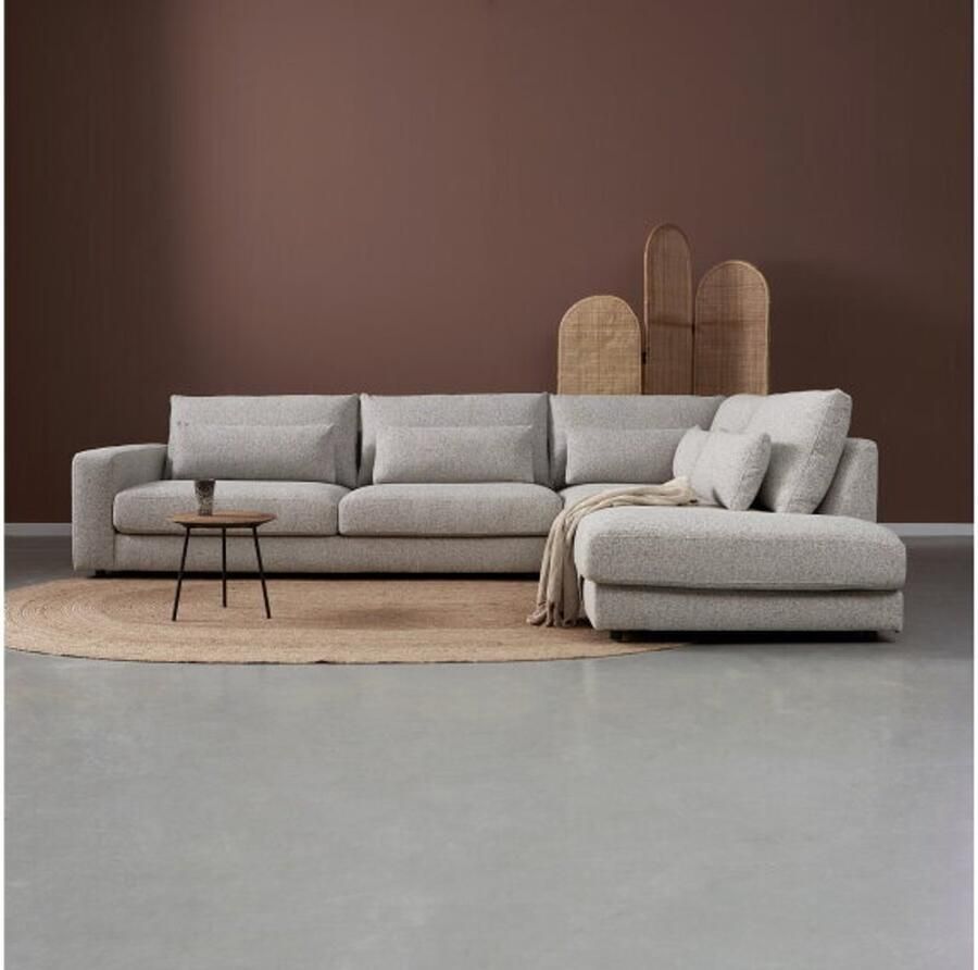 Meubelplaats Hoekbank COMO met ottoman rechts Puente 09