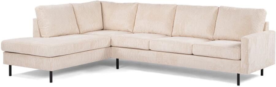 Meubelplaats Hoekbank Lavina Links By-Olaf – 3-Zits Hoekbank Lincoln 03 Beige 268x189 cm
