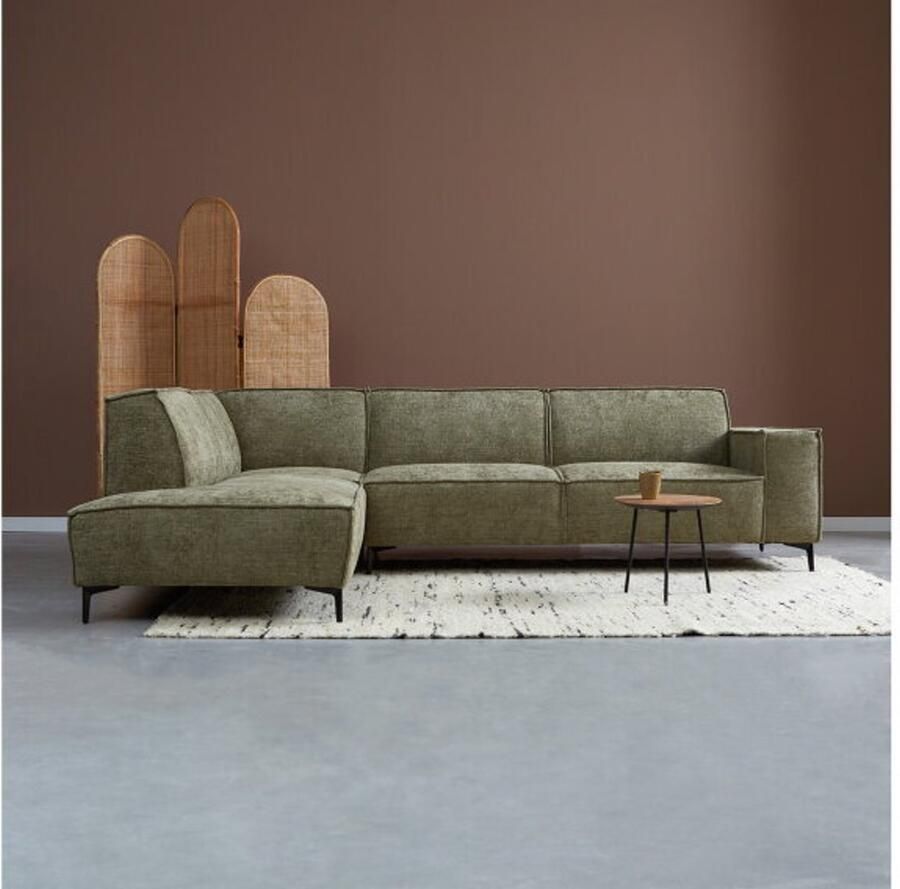 Meubelplaats Hoekbank RIVER met ottoman links Majestic 607