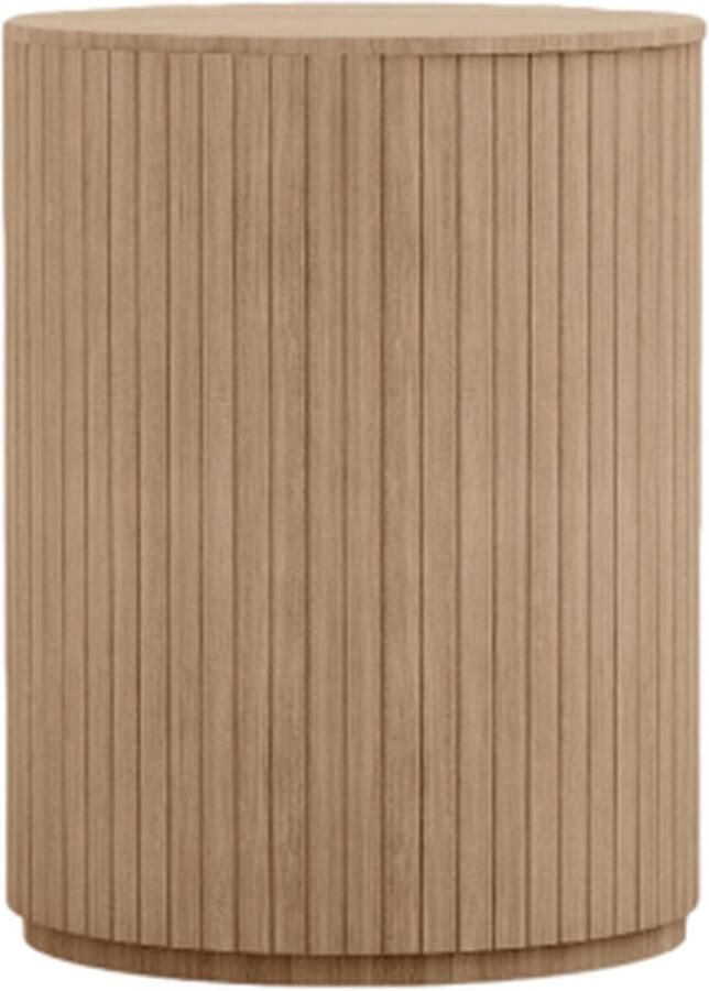 Meubelplaats HSM Collection-Bijzettafel Dune-42x42x55-Naturel-Eiken