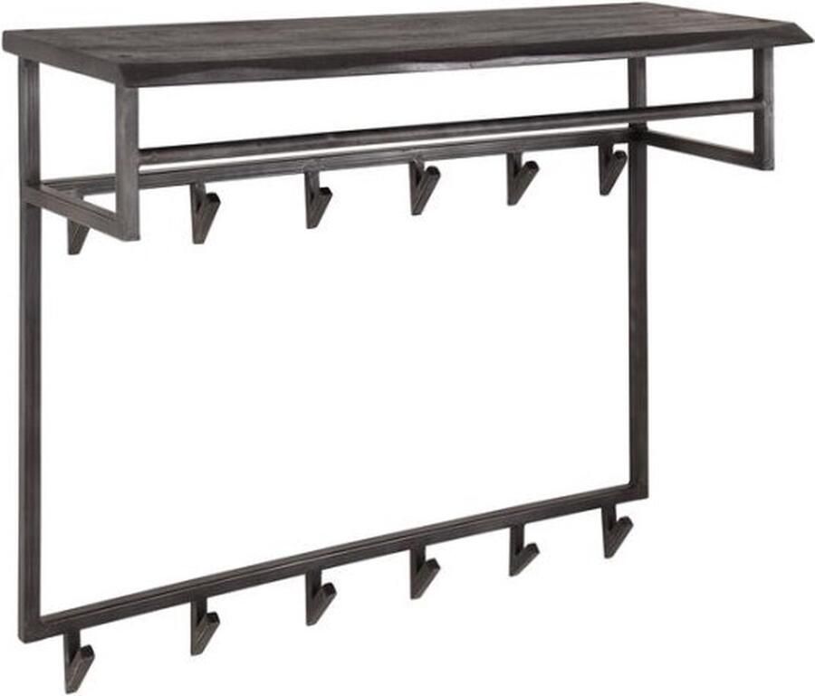 Meubelplaats Kapstok yucon hoog 12 haken zwart