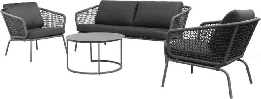 Meubelplaats Loungeset Sonora Set van 4 Antraciet