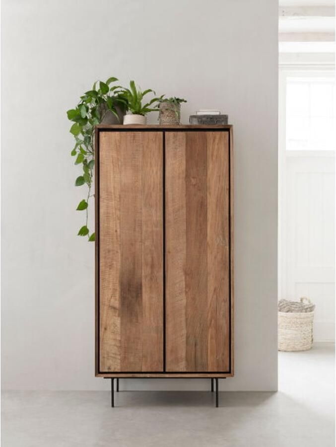 DTP Home Cupboard Metropole low 2 doors 180x90x45 cm recycled teakwood - Foto 2