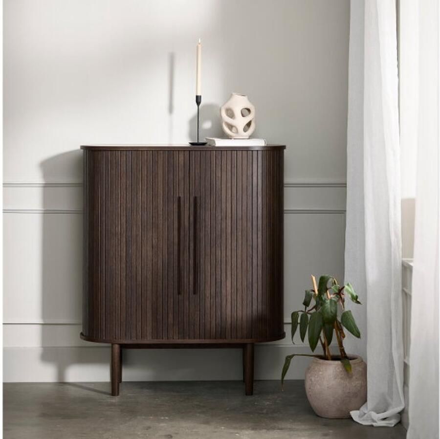 Meubelplaats Opbergkast Meta eikenhout 118 cm Espresso