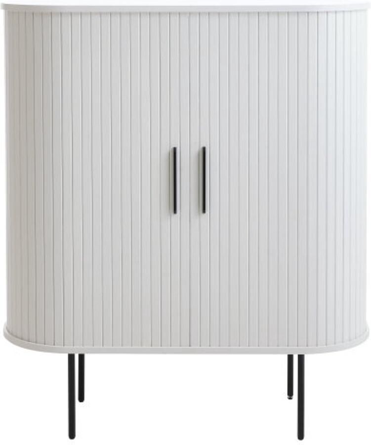 Meubelplaats Opbergkast Nola eiken 100 cm Wit