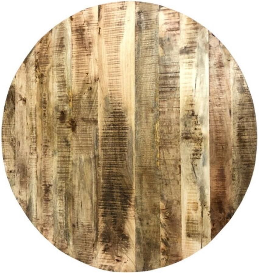 Meubelplaats Rond Tafelblad mangohout 100 cm