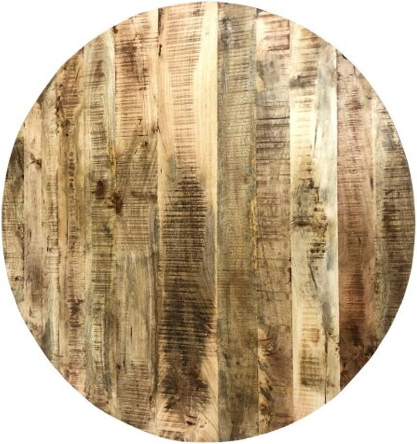 Meubelplaats Rond Tafelblad mangohout 110 cm