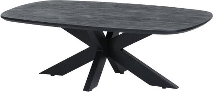 MySons Nijwie Salontafel Akagi deens ovaal acacia 120x70 cm Zwart
