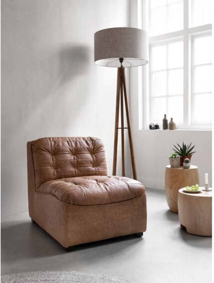 Must Living Salontafel Puro Large – Rond – Suar hout – 49x49x35 cm - Foto 2