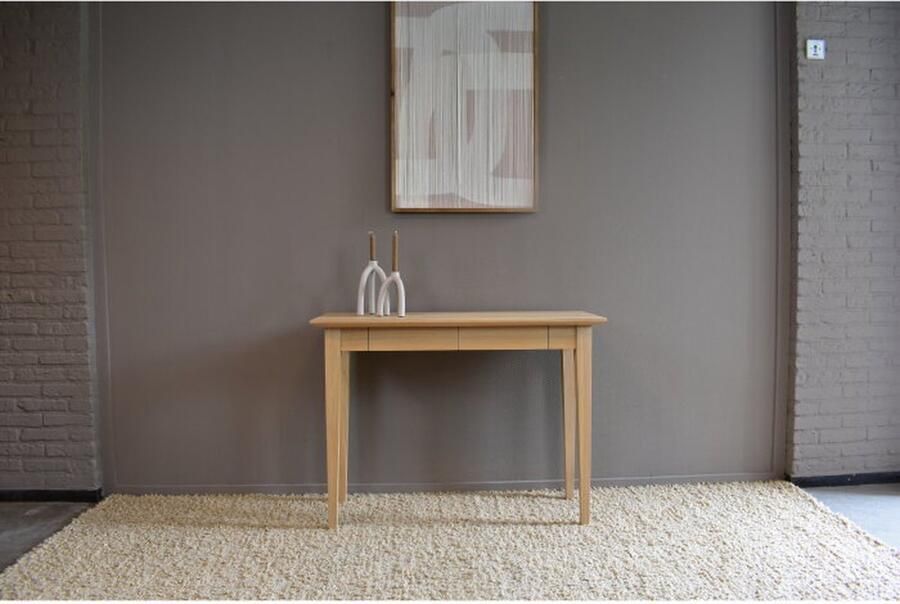 Meubelplaats Sidetable Mila massief eiken 105 cm Naturel BY-OLAF