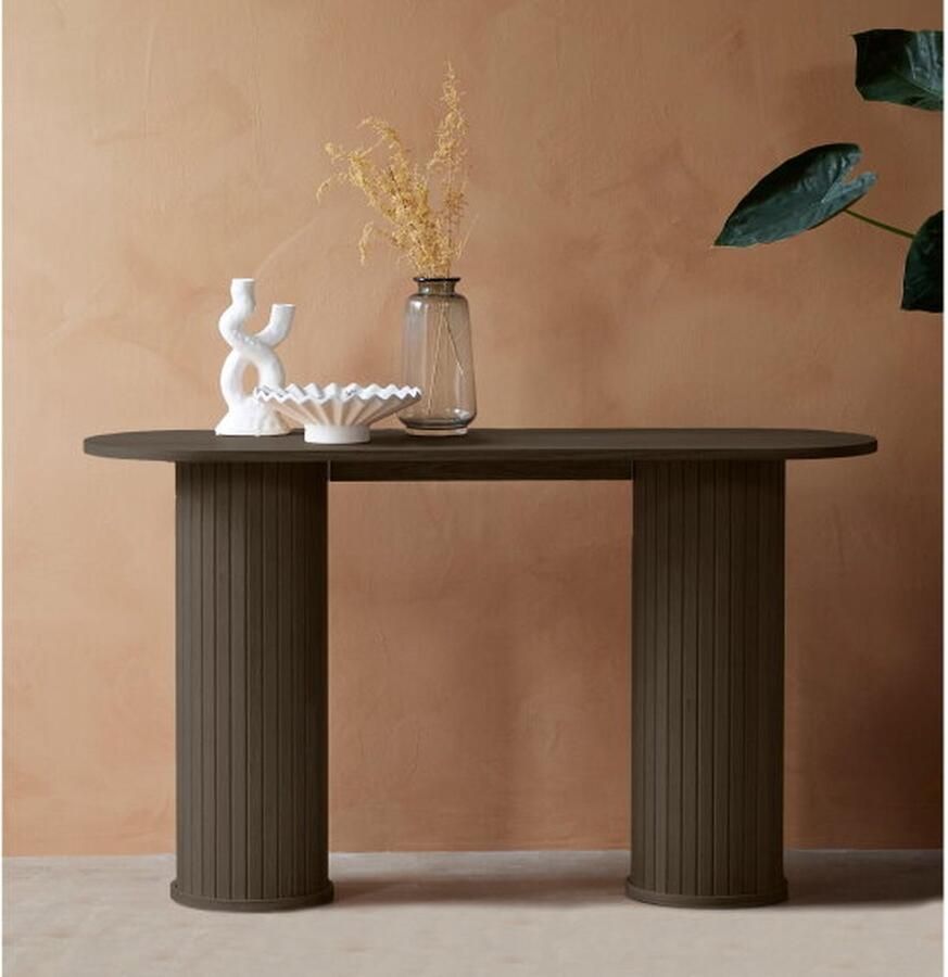 Giga Living Sidetable Donker Eikenhout 130x40x75cm Nola