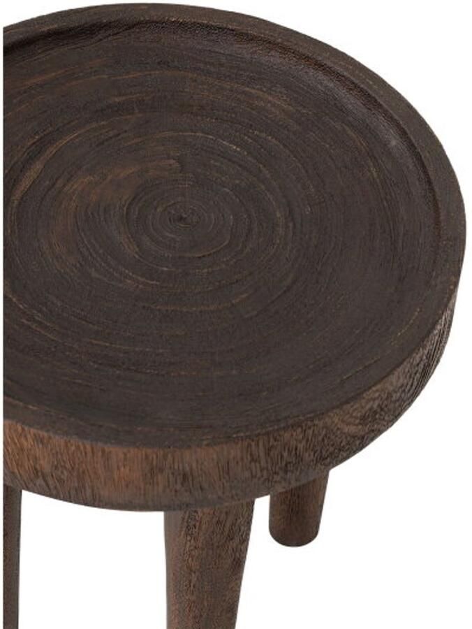 Must Living Tafelblad Suar hout – Rustiek bruin – 45x45x45 cm - Foto 2