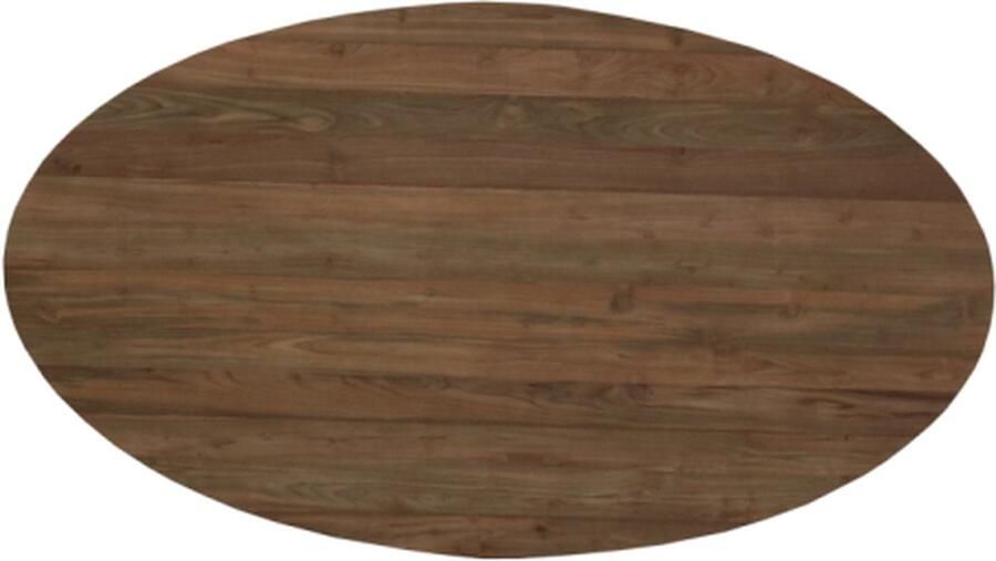 Meubelplaats Tafelblad Ovaal 5 cm teak 220x110 cm