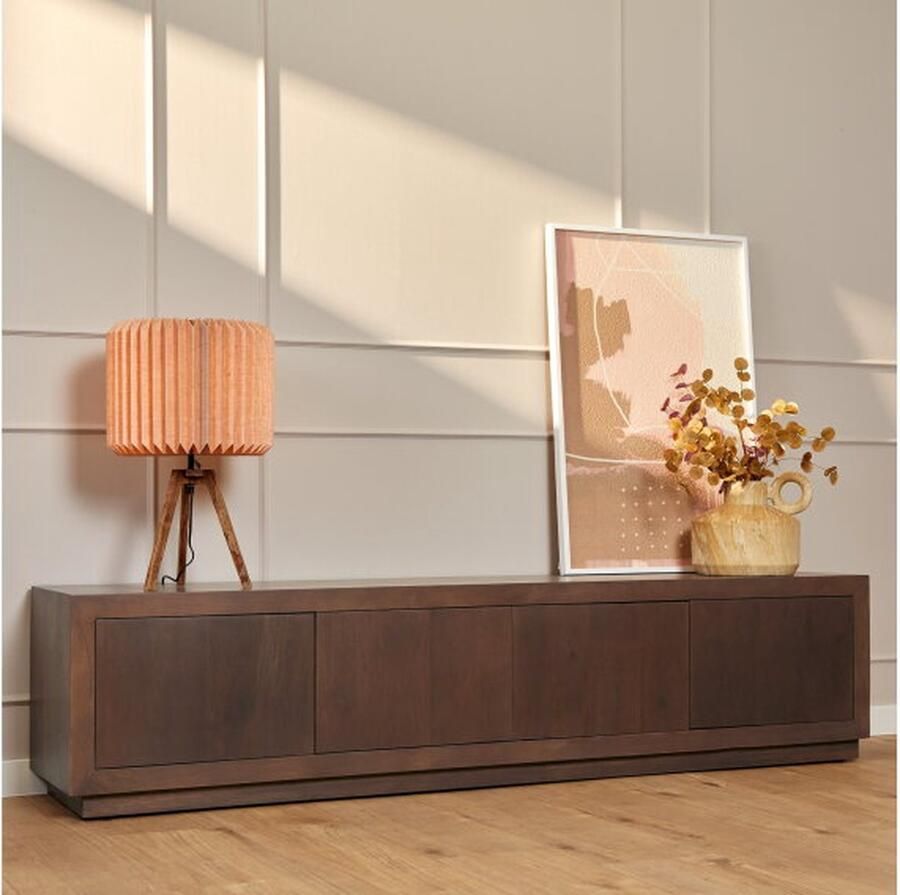 Meubelplaats Tv meubel Brussel Walnoot 200 cm