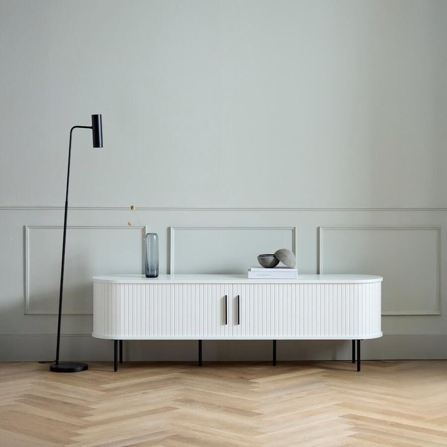 Meubelplaats Tv meubel Nola eikenhout 180 cm wit