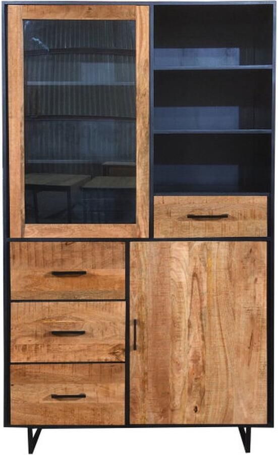 Meubelplaats Vitrinekast Kate Mangohout 200 cm